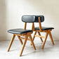 ドアーズリビングプロダクツ DOORS LIVING PRODUCTS ボシー BOTHY Mountain Leg Chair ダイニングチェア PVCレザー オーク無垢材 コンパスレッグ A ★