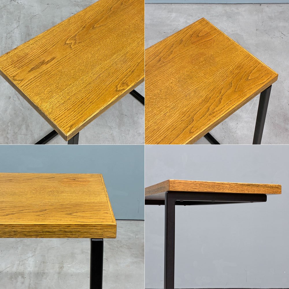 かなでもの KANADEMONO Wood × Steel コンビネーション Side Table サイドテーブル インダストリアルデザイン ◎