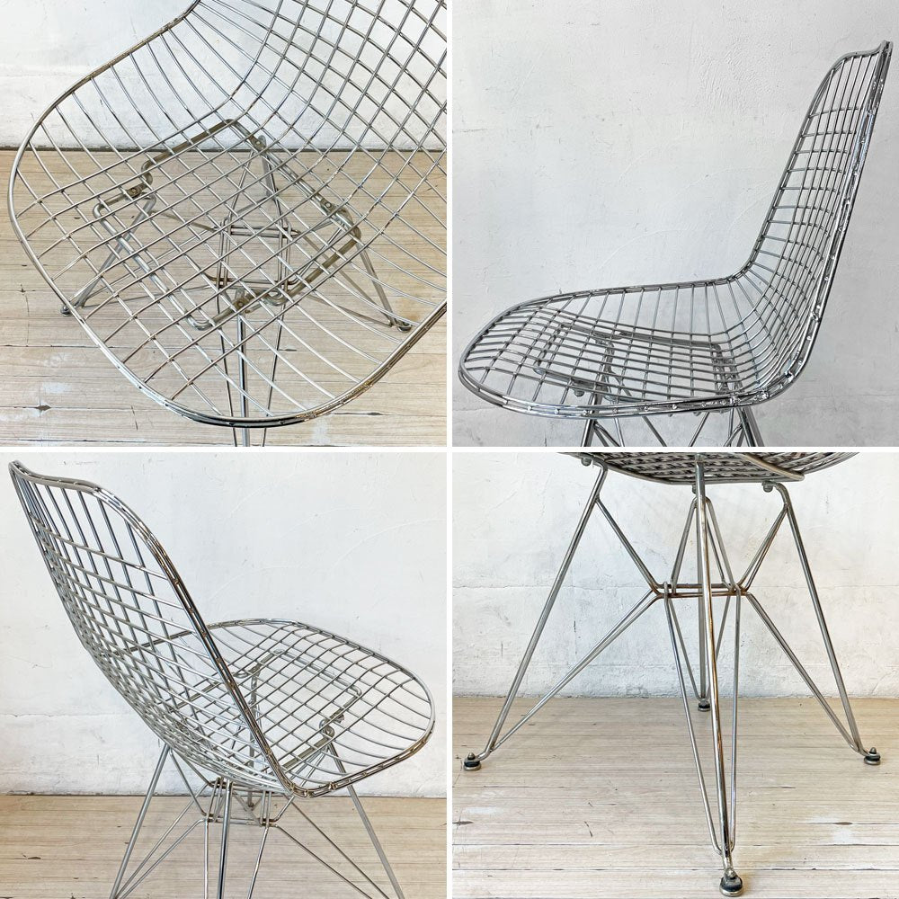 モダニカ MODANICA DKR ワイヤーチェア Eames Wire Chair エッフェルベース シートパッド付 C&R イームズ ミッドセンチュリー ★