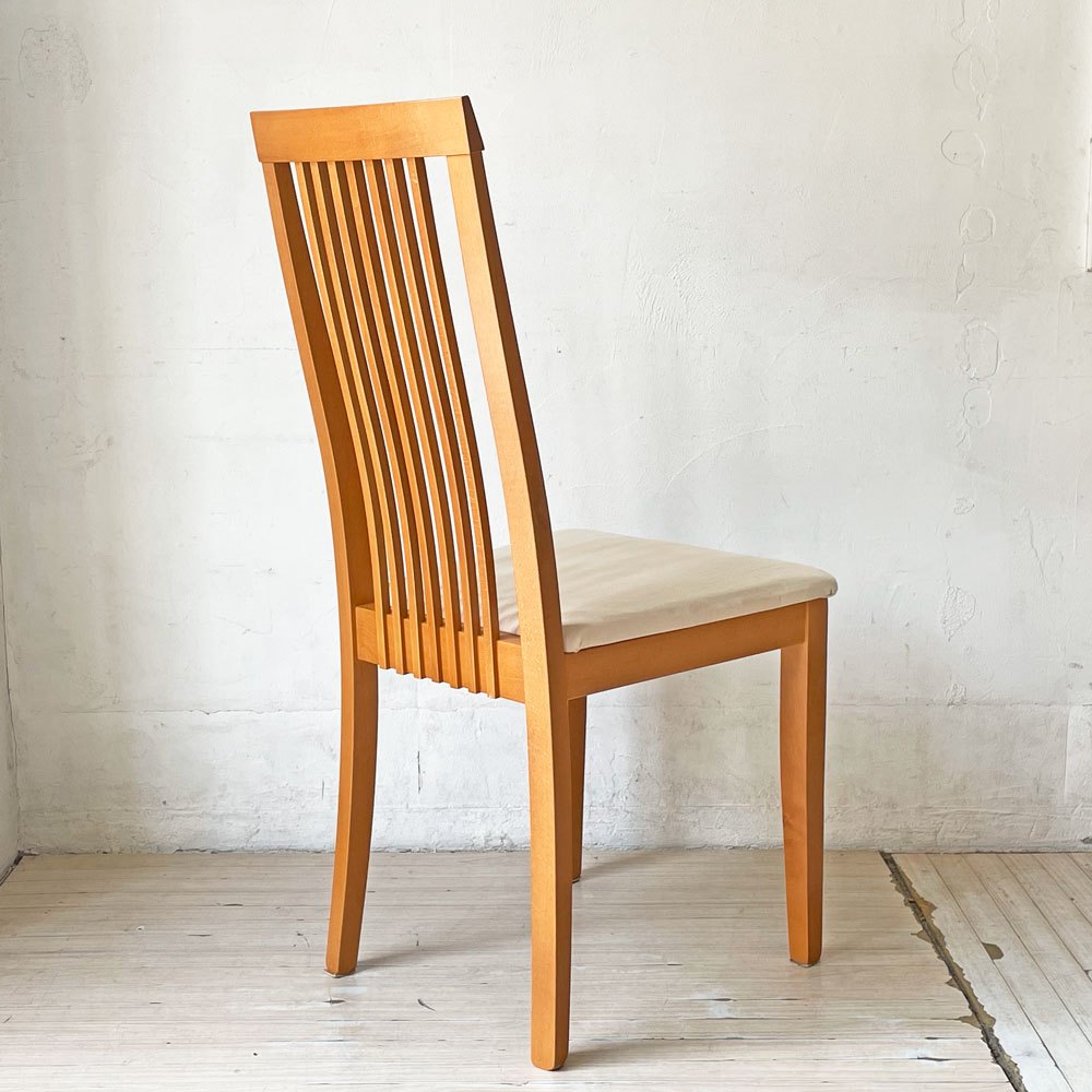 ボーコンセプト Bo Concept ビーチ材 ハイバック ダイニングチェア チェリーカラー デンマーク 北欧家具 B ★