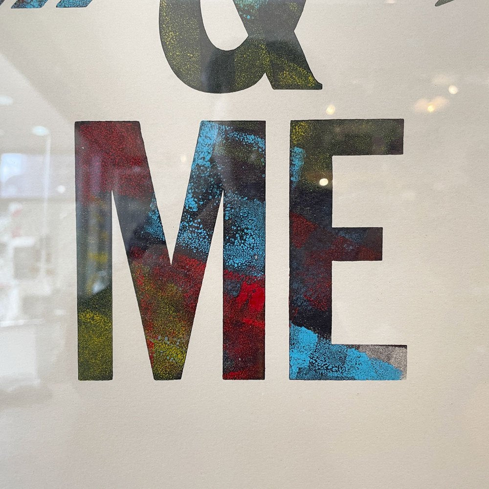 ア・トゥー・パイプ・プロブレム・レタープレス A TWO PIPE PROBLEM LETTERPRESS ポスター YOU & ME Lサイズ 額装品 ◎