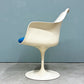 ノル ノール Knoll サーリネンコレクション チューリップチェア アームチェア ダイニングチェア ビンテージ ホワイト 座面クッション交換済み エーロ・サーリネン 参考定価￥520,300- ◎
