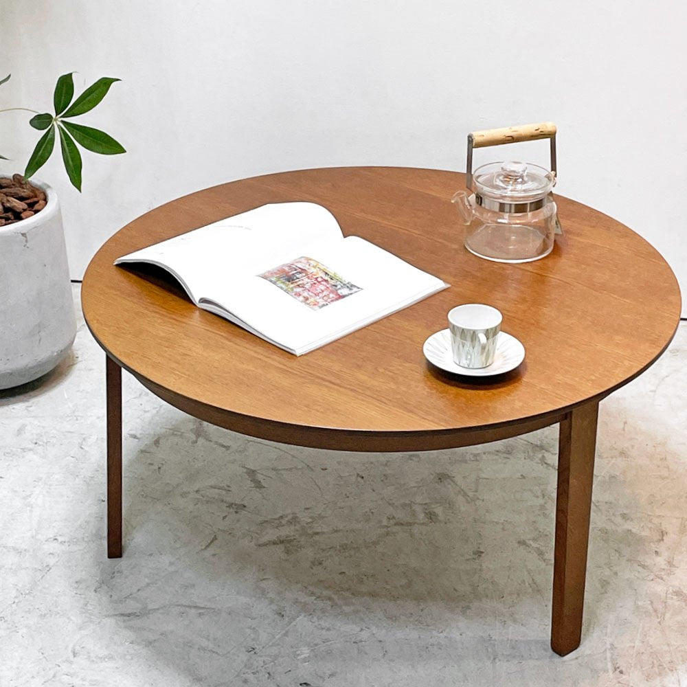 フォルナサリグ Fornasarig ウォルフガンク Wolfgang コーヒーテーブル coffee table ラウンド Φ88cm オーク材 イタリア 北欧スタイル ●