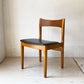ネイサン ファニチャー Nathan Furniture イギリス ビンテージ UK Vintage ダイニングチェア チークプライッド×ビーチ材 PVCレザーシート A ★