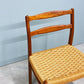 デンマークビンテージ Danish Vintage チーク材ｘペーパーコード ダイニングチェア 北欧家具 ◎