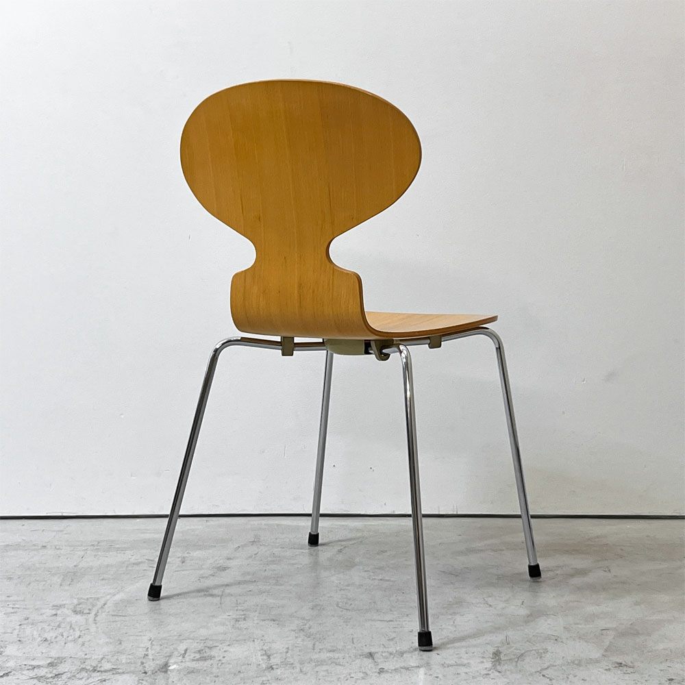 フリッツハンセン Fritz Hansen 3101 アリンコチェア アントチェア 4本脚 ナチュラルビーチ ラッカー仕上げ フェルトグライズ アルネ・ヤコブセン C ●