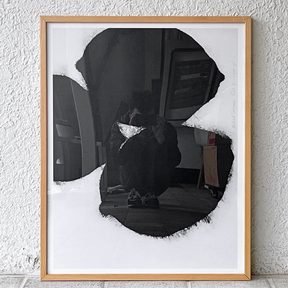 イデー IDEE ドナルド・サルタン Donald Sultan 「ブラックレモン Black lemons」 オフセット アートフレーム ポスター W51 × H64 cm 額装品 ◇