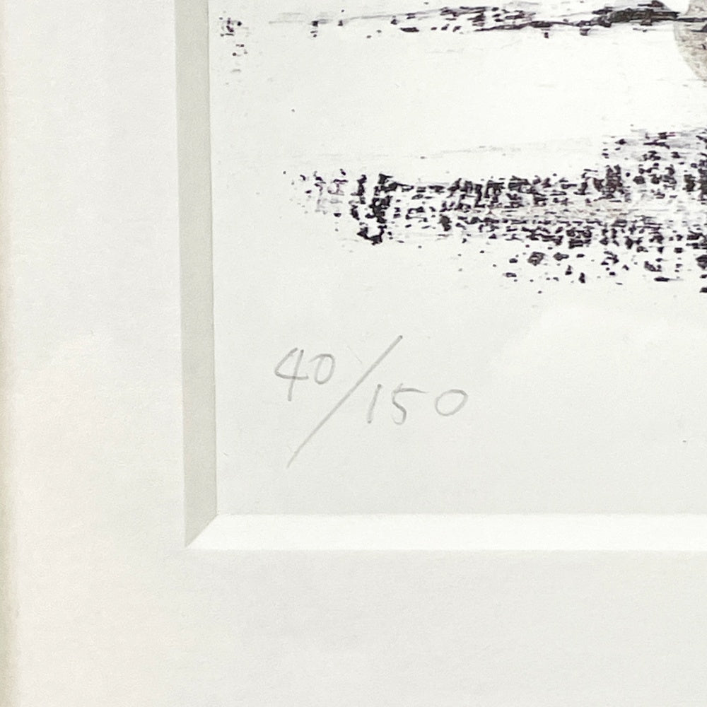酒井 駒子 ヨクネルとひな 複製 原画 40/150 ジークレー版画 デジタル・リトグラフ 絵本作家 額装品 ●