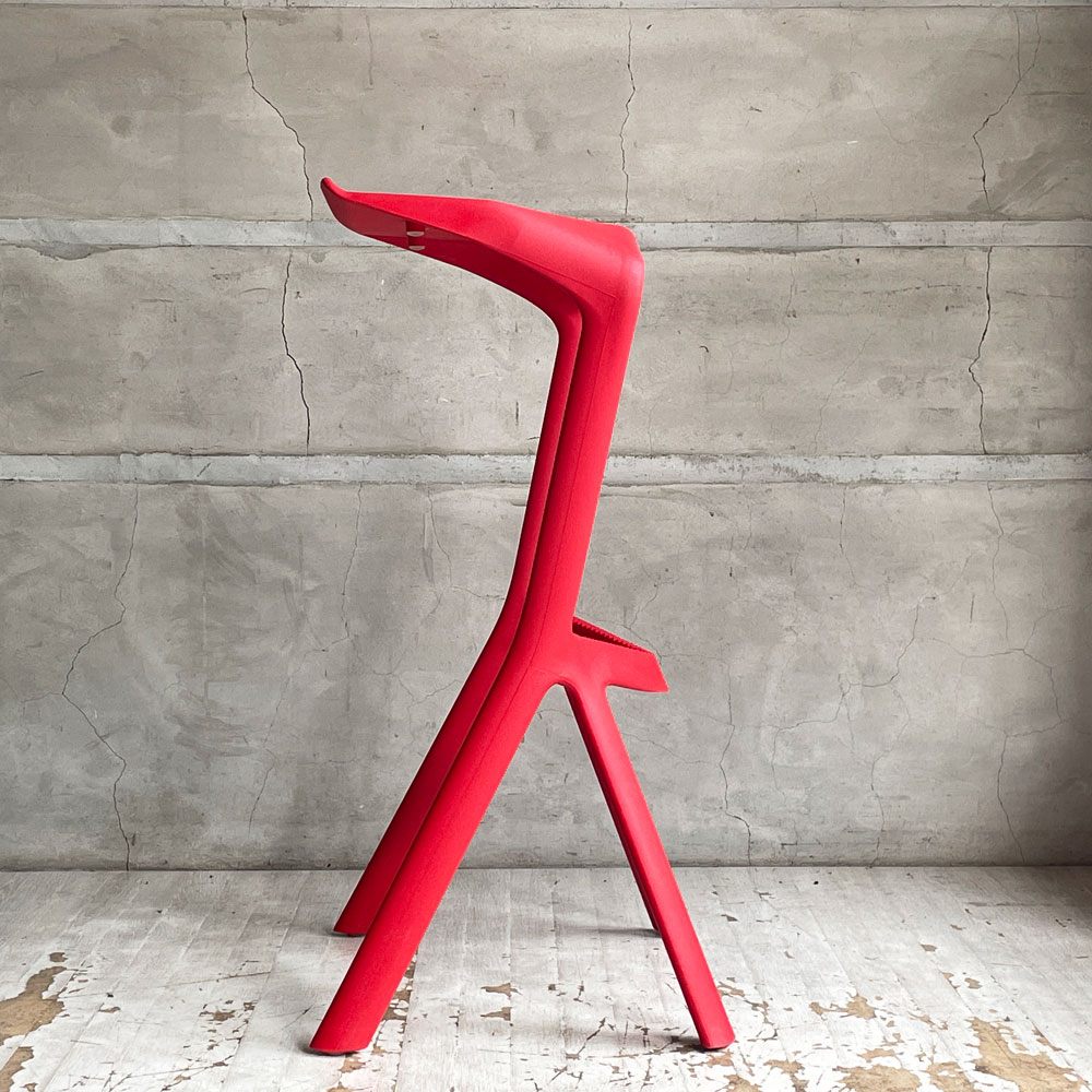 プランク PLANK ミウラスツール MIURA stool ハイスツール スタッキング レッド コンスタンチン･グルチッチ 定価￥44,000-  ♪