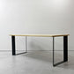 かなでもの KANADEMONO ザ・テーブル THE TABLE デスク ラバーウッド材 Slash_Square脚 ブラックスチール脚 W170 x D80cm ●