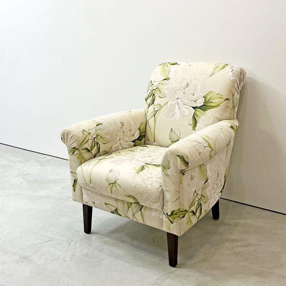 イデー IDEE ラインソファ LINE SOFA ラウンジソファ 1Pソファ 1人掛け ファブリック 花柄 クラシカルスタイル ●