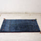 イラン 手織り ギャッベ gabbeh 絨毯 ラグ カーペット ブルー 122×83cm 鹿モチーフ ●