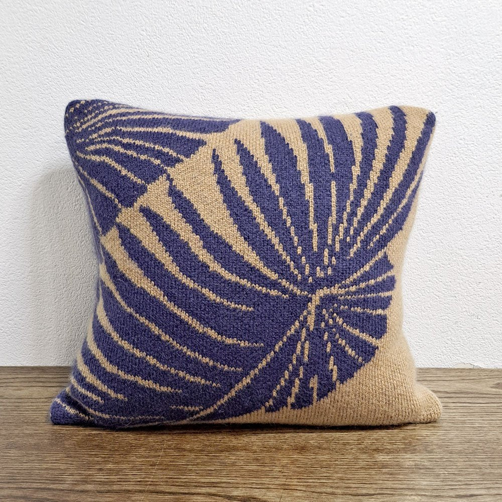 タブラ ラサ Tabula Rasa ニットクッション ボタニカル柄 50×50cm ニューヨーク ●
