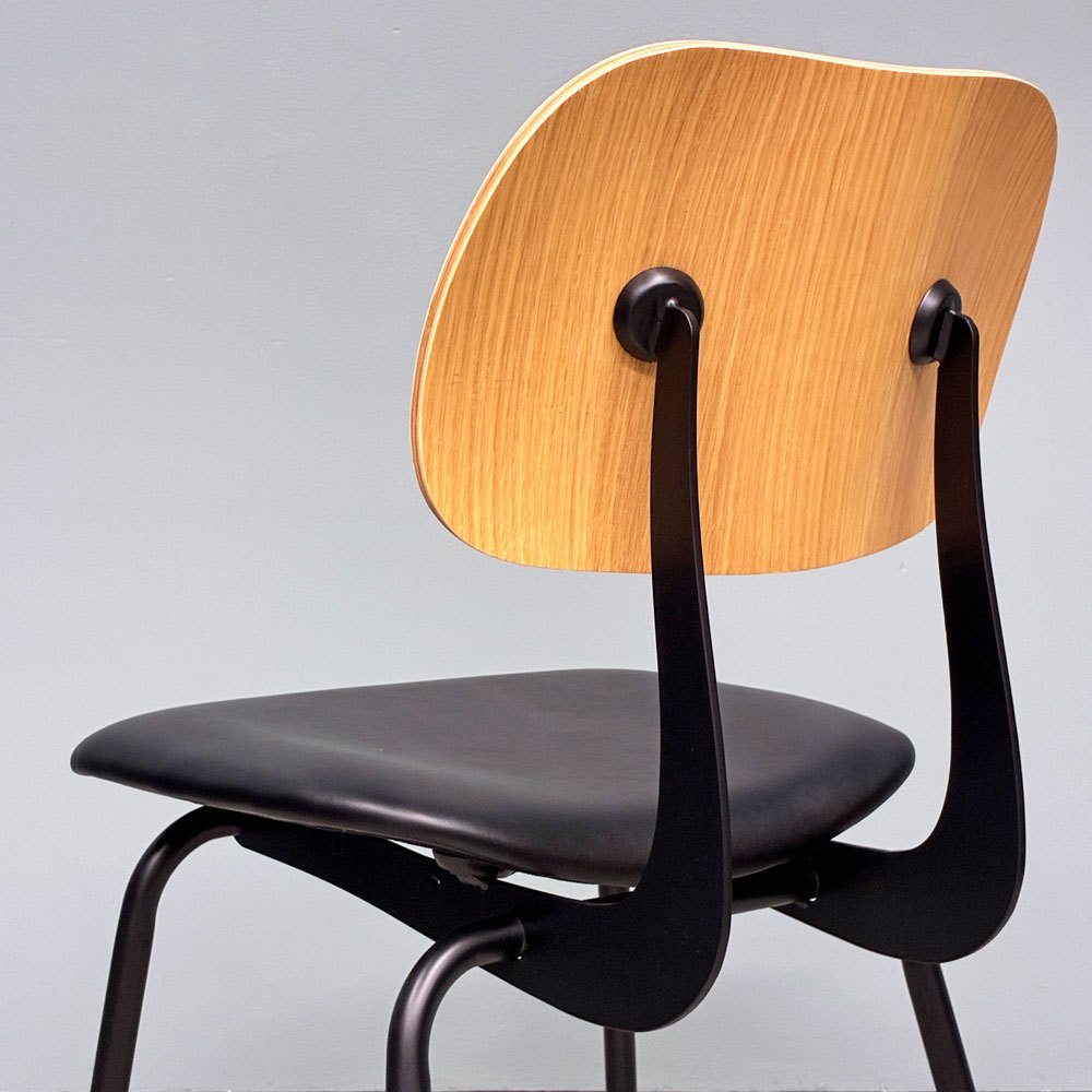 タイムレスコンフォート TIMELESS COMFORT エクリュクス ecruxe コンテチェア CONTE CHAIR PVCレザー オーク材 プライウッド 定価￥27,500- ◎