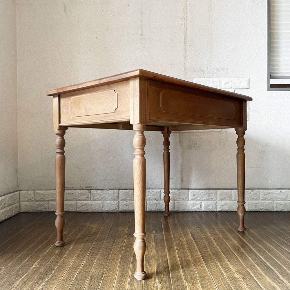 クラッシュゲート CRASH GATE ノットアンティークス Knot antiques オリザデスク ORIZA DESK 杉古材 W91cm 抽斗2杯 定価￥104,500- ◎
