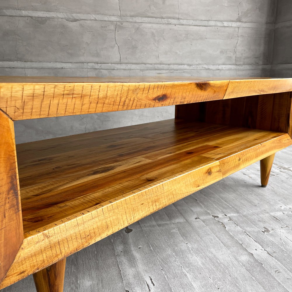 ウエストエルム West Elm アレクサ レクタングル コーヒーテーブル Alexa Rectangle Coffee Table ローテーブル AVボード パイン古材 廃番 ♪