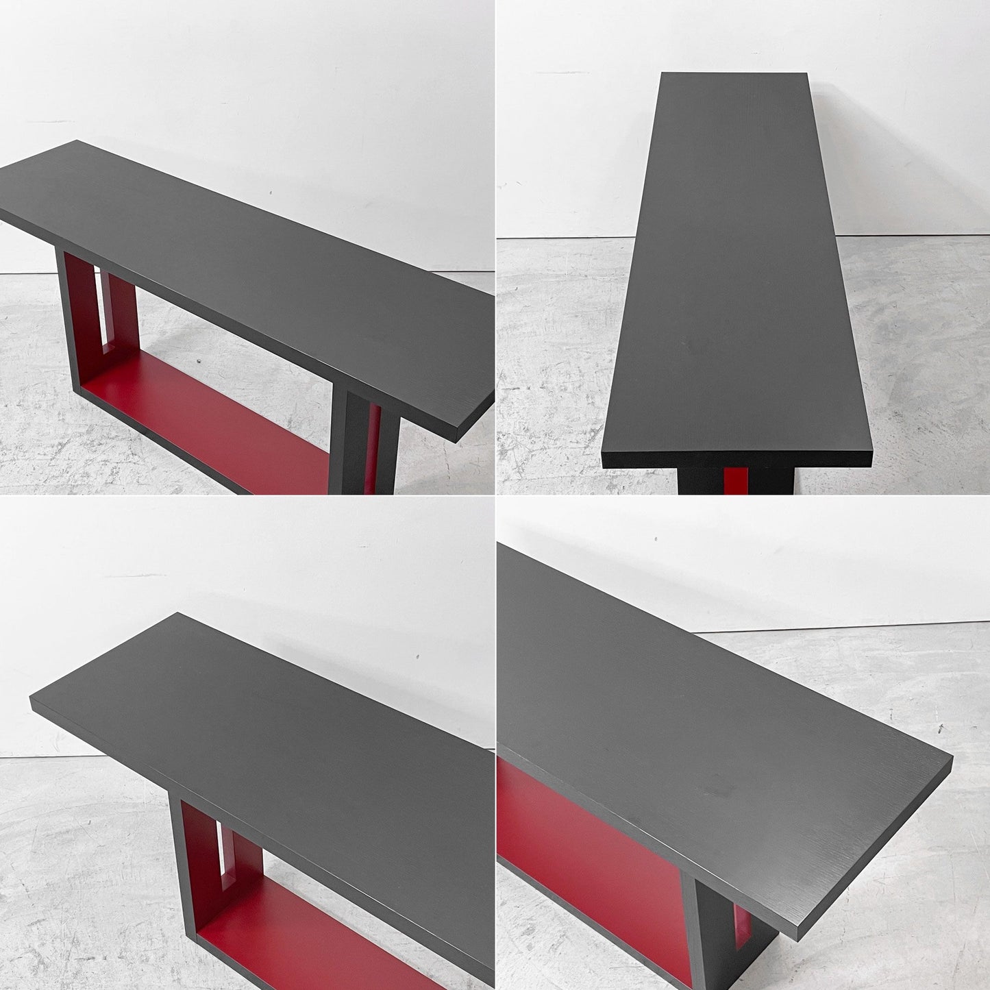 カーサ ブク CASA BUKU 横堀建築設計事務所 コンソールテーブル Black wood Red lacquet ブラック×レッド ディスプレイ台 モダン ●
