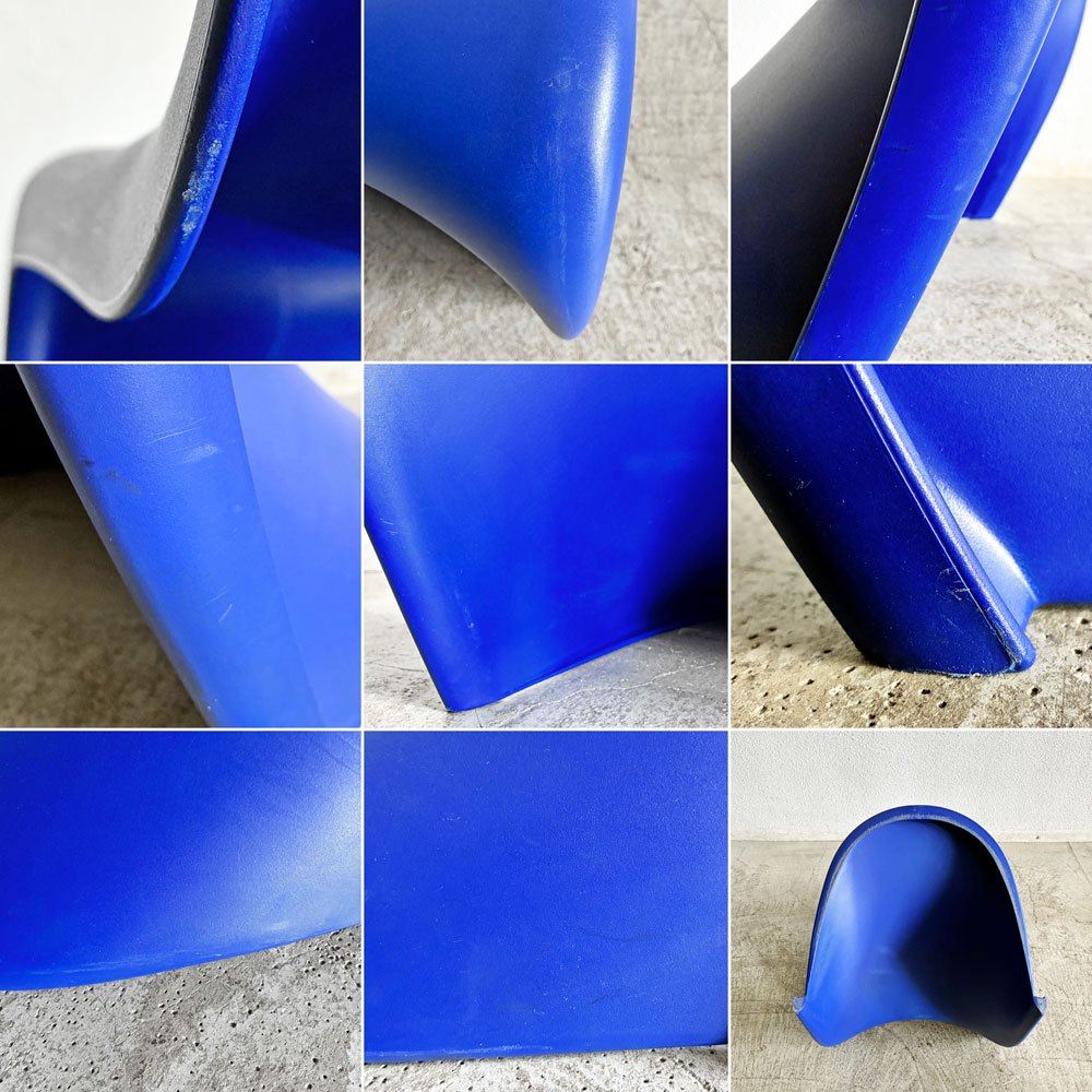 ヴィトラ vitra パントンチェア Panton Chair ブルー 屋内外使用可 ヴェルナー・パントン 旧モデル 廃番カラー ミッドセンチュリー スペースエイジ C 〓