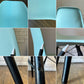 ハーマンミラー HermanMiller サイドシェルチェア ドゥエルレッグ DSW アクアスカイ × エボニー ポリプロピレン製 イームズ ミッドセンチュリー ◎