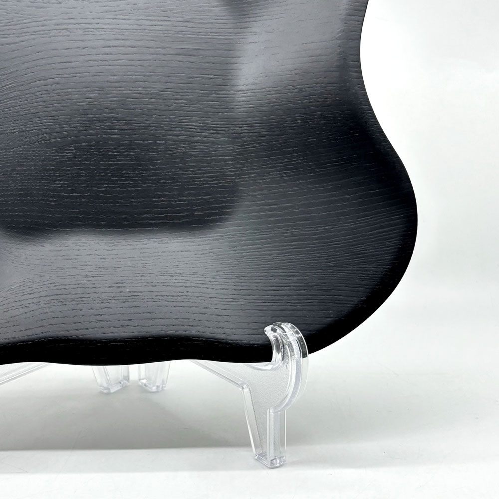 イッタラ iittala アルヴァ・アアルトコレクション Alvar Aalto プライウッドボウル プレート 385mm  ブラック 北欧 バーチ材 希少カラー ●