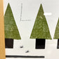 イデー IDEE a tree-lined road 秋山花 アートポスター リトグラフ W28×H38.5cm 額装品 11/200 パリ版画工房idem製作 ●