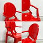 カルテル Kartell ルールーゴースト LouLou Ghost キッズチェア スタッキング アームチェア レッド フィリップ・スタルク 廃番 ●