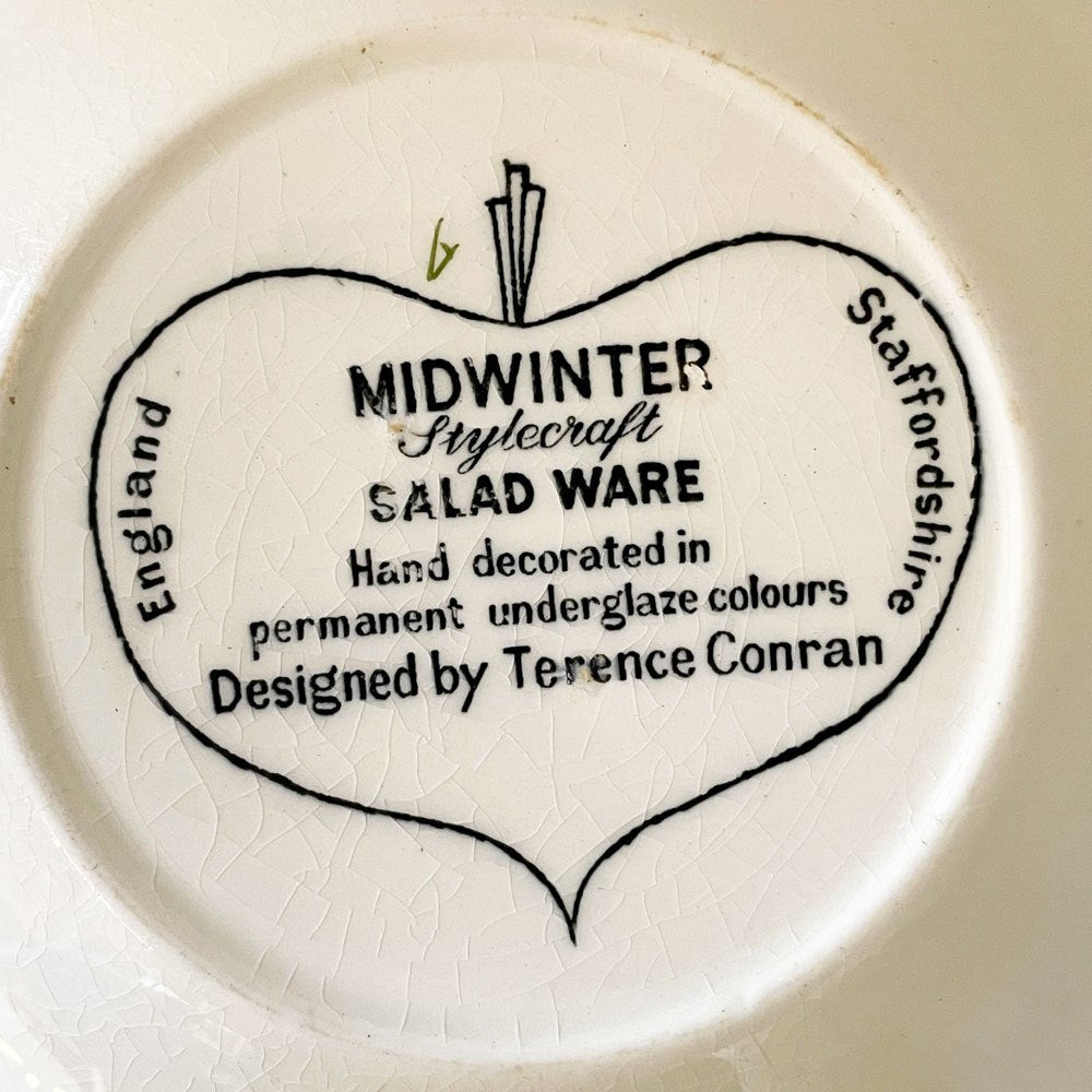 ミッドウィンター Midwinter サラダウェア SALAD WARE サービングボウル サラダボウル スクエア テレンス・コンラン UKビンテージ ◎