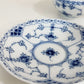 ロイヤルコペンハーゲン ROYAL COPENHAGEN ブルーフルーテッド ハーフレース ティーカップ＆ソーサー 北欧食器 Ｃ ◎
