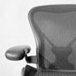 ハーマンミラー HermanMiller アーロンチェア ライト Bサイズ ポスチャーフィット グラファイトベース アーム固定 デスクチェア オフィスチェア ★