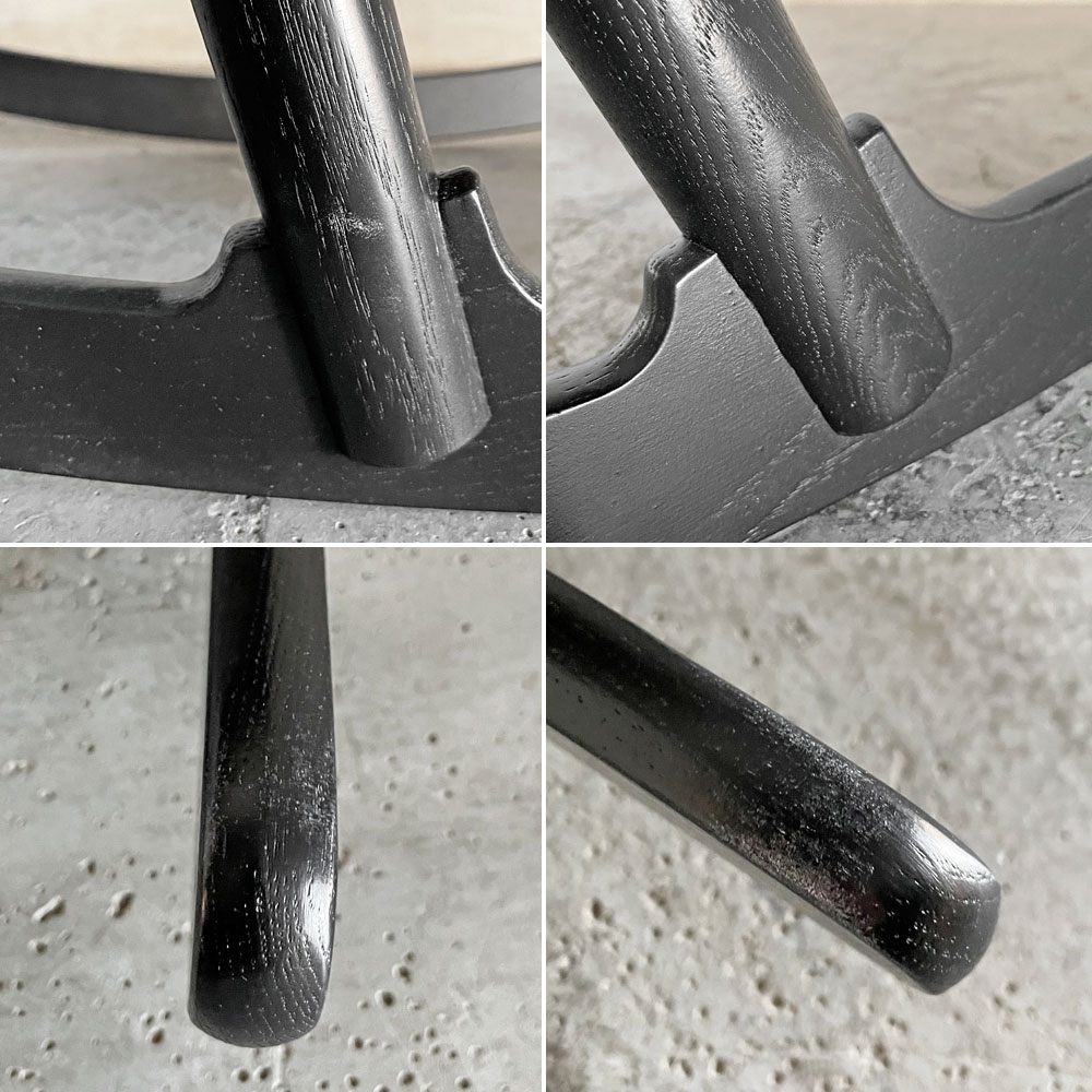 フレデリシア FREDERICIA J16 ロッキングチェア Model 16000 オーク材 ブラックラッカー ペーパーコード座面 箱付 ハンス J. ウェグナー デンマーク 未使用保管品 〓