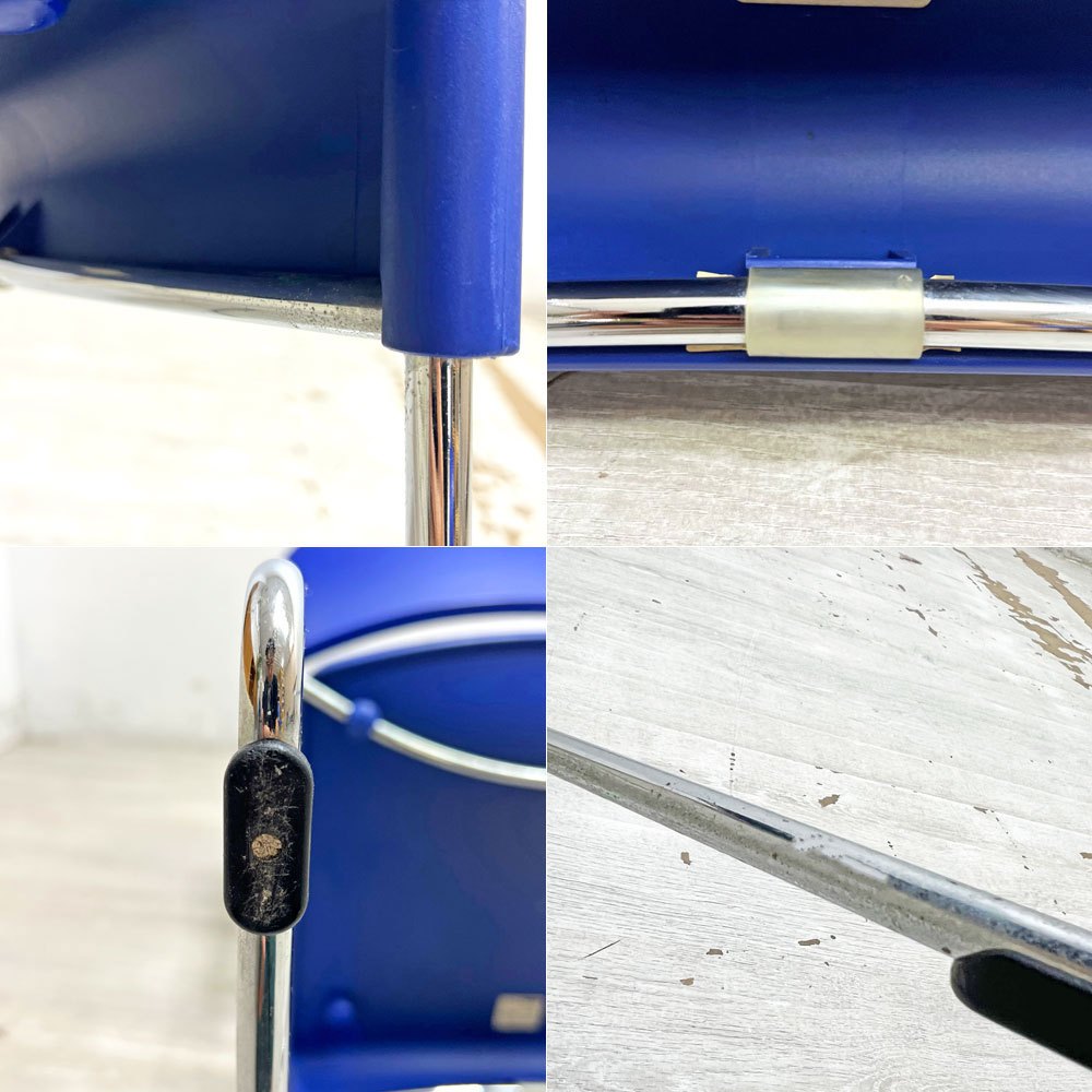 ヴィトラ Vitra シムチェア Sim chair スタッキングチェア ジャスパーモリソン ブルー 参考定価￥50,600 B ●