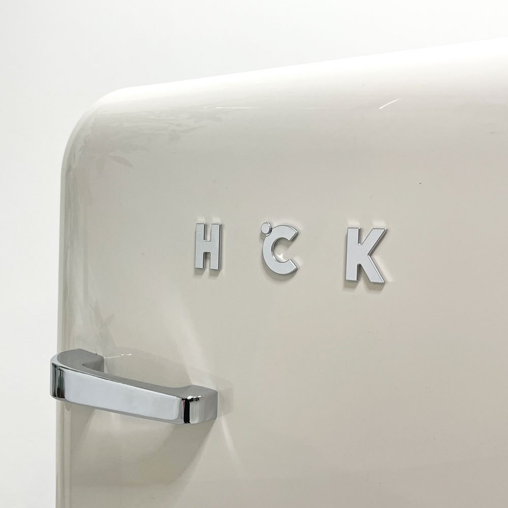 エイチ・シー・ケー HCK 冷凍冷蔵庫 107L BC-130RDA レトロデザイン 右開き 2023年製 ●