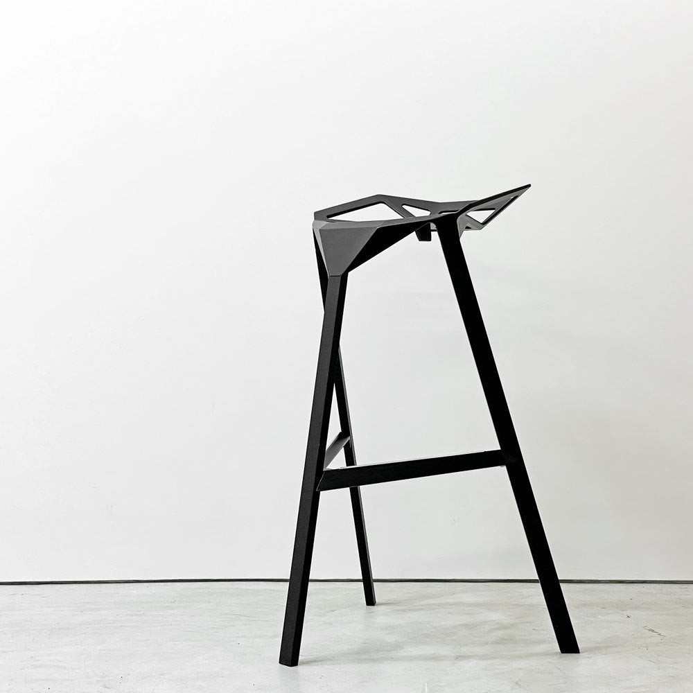 マジス MAGIS スツールワン STOOL_ONE カウンターチェア スタッキングチェア ブラック コンスタンチン・グルチッチ イタリア B ●
