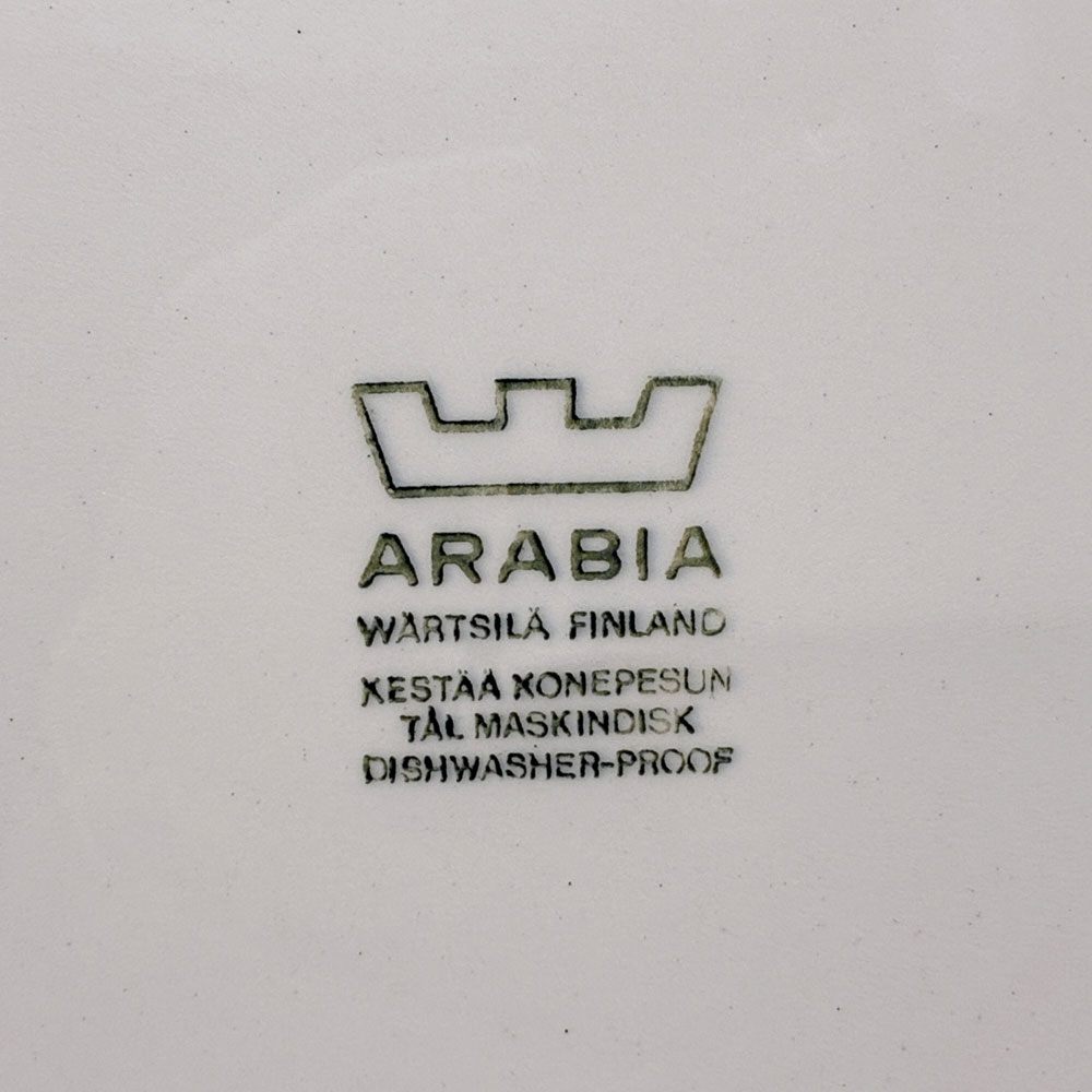 アラビア ARABIA クレルヴォ kullervo プレート 23cm ライヤ・ウオシッキネン 北欧食器 1970s ビンテージ 希少 ●