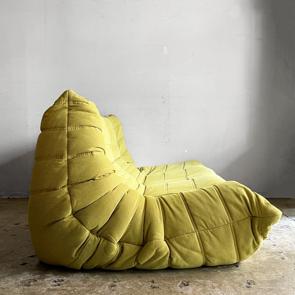 リーンロゼ ligne roset トーゴ TOGO 3Pソファ 3人掛けソファ 3シーター グリーン系 ファブリック ミッシェル・デュカロワ Michel Ducaroy ■