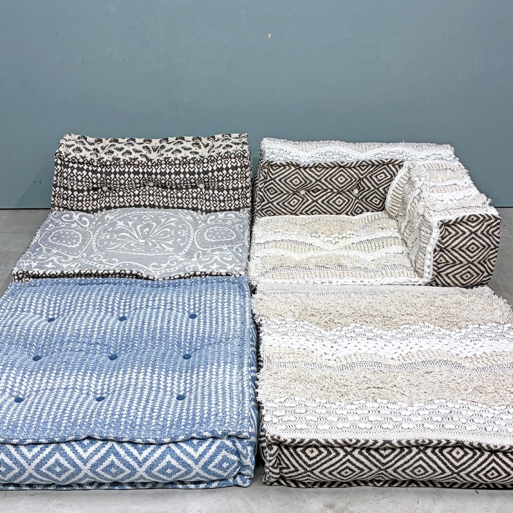 アデペシュ a.depeche ブロックマルチソファ Block Multi Sofa コーナー ジオ グレー GEO gray 定価￥41,800 ◎
