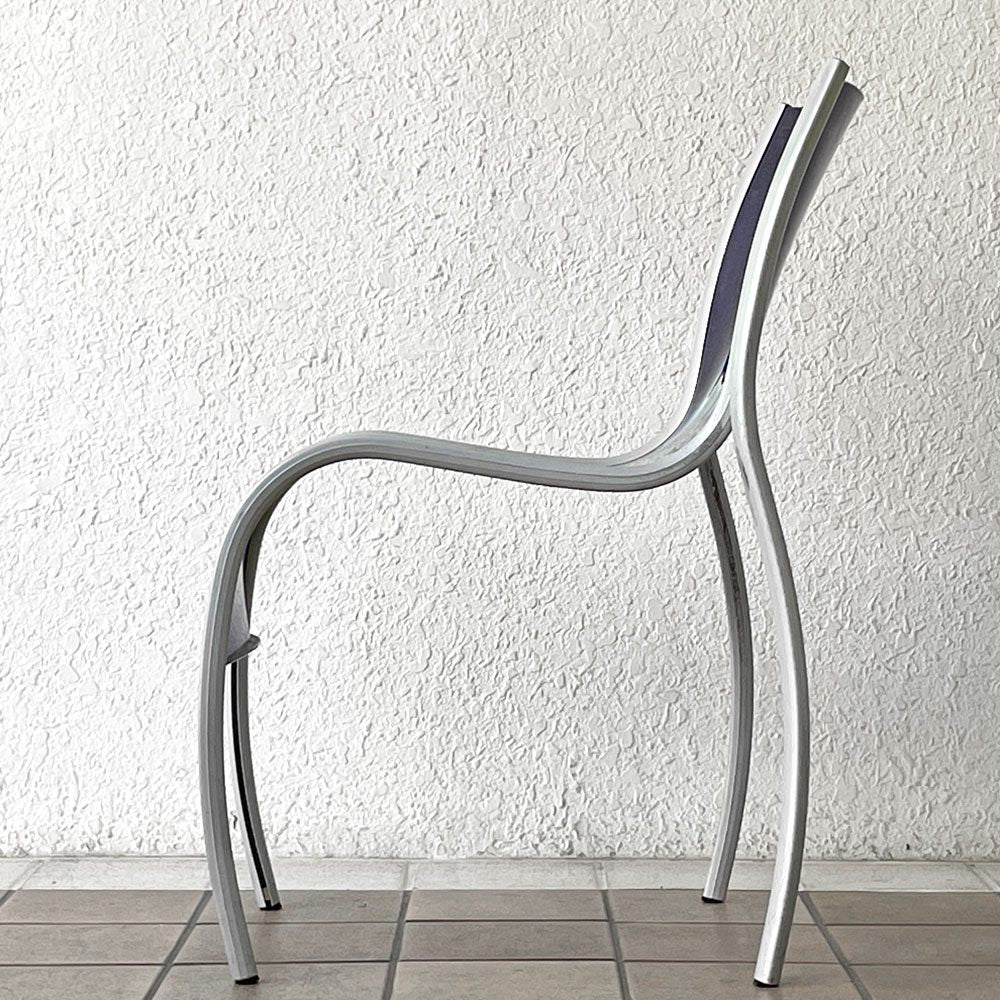 カルテル Kartell FPE chair スタッキングチェア ダイニングチェア アルミ ポリプロピレン ブルー ロンアラッド イタリアモダン 廃番 ◇