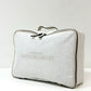 ブルネロクチネリ BRUNELLO CUCINELLI スウェット生地 ハンドバッグ イタリア 約W36×D11×H25cm ホワイトライン ●