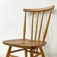 アーコール Ercol スティックバックチェア ダイニングチェア エルム材 UKビンテージ Vintage 英国家具 ●