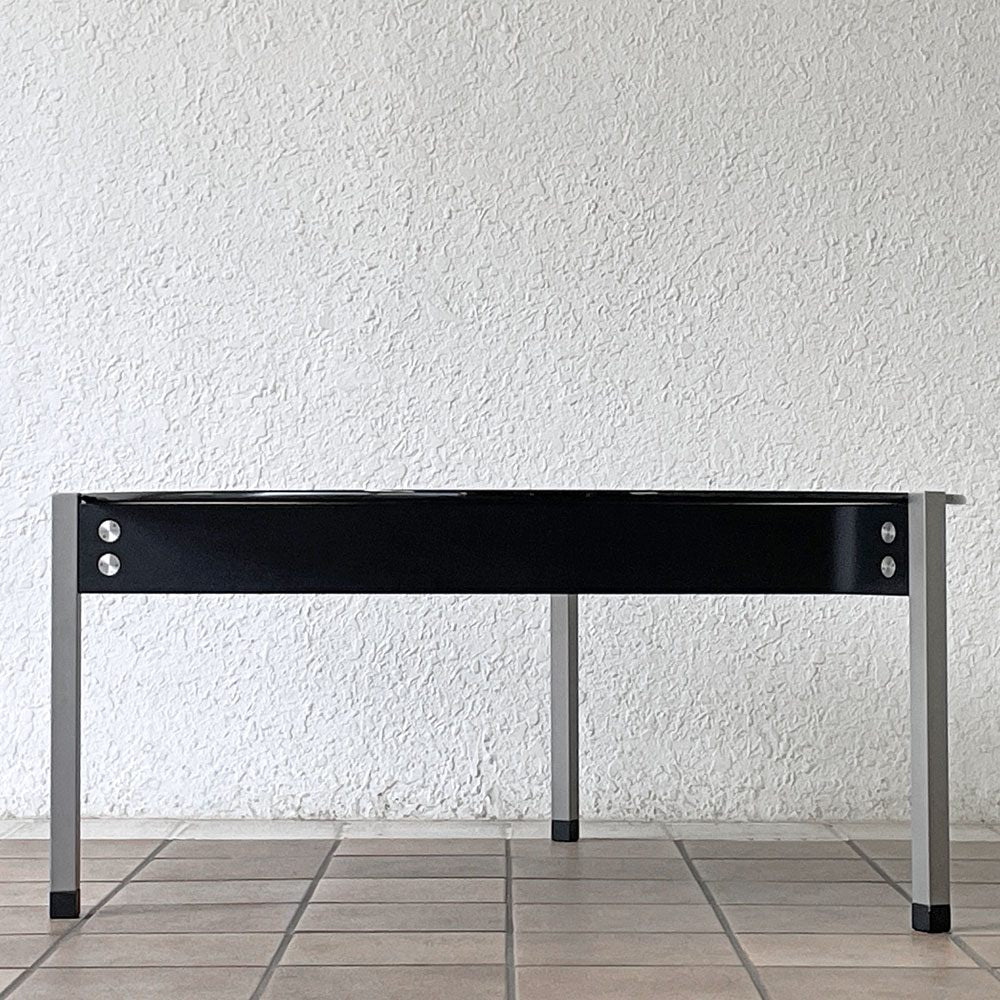 マシンエイジ Machine Age トライアングルテーブル Triangle Table スモーク ガラステーブル 長大作 希少 ◇