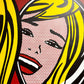 ロイリキテンスタイン Roy Lichtenstein 2013年 国立新美術館 アメリカンポップアート展 「鏡の中の少女」 B1サイズ ポスターのみ ●