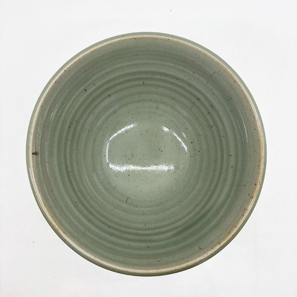 マルガレーテンヘーエ Keramische Werkstatt Margaretenhohe ボウル 丼 グリーン系 ろくろ目 李英才 現代作家 艶あり D ●