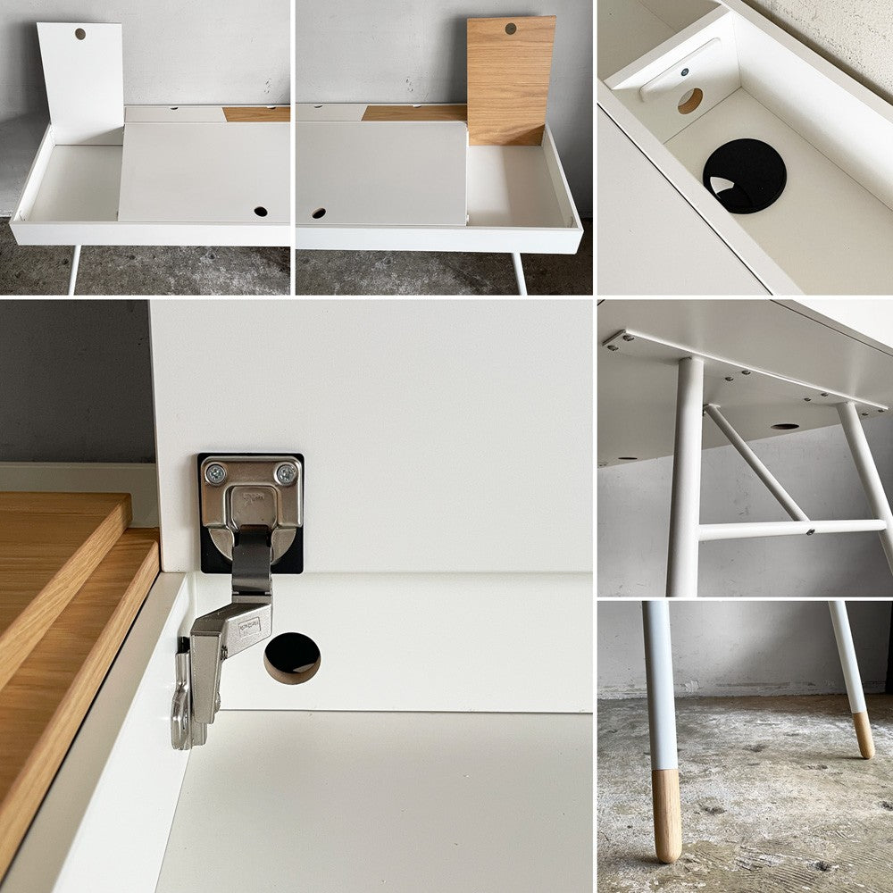 ボーコンセプト Boconcept クパチーノ デスク Cupertino Desk 書斎 学習机 W140cm オーク材 リバーシブル天板 北欧 デンマーク 定価134,900円 ■