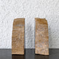 オーク ペトリファイド ウッド OAK Petrified Wood 珪化木 ブックエンド 本立て オブジェ ベージュ系 ウッドストーン 鉱石 ◇