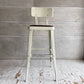 ダルトン DULTON スタンダードバーチェア Standard bar chair ハイチェア アイボリー スチール×ファブリック USビンテージスタイル 座面張替え済 参考定価¥28,600- B♪
