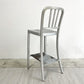ネイビーバースツール Navy BarStool カウンターチェア リプロダクト アルミニウム インダストリアル デザイン H100cm B ●