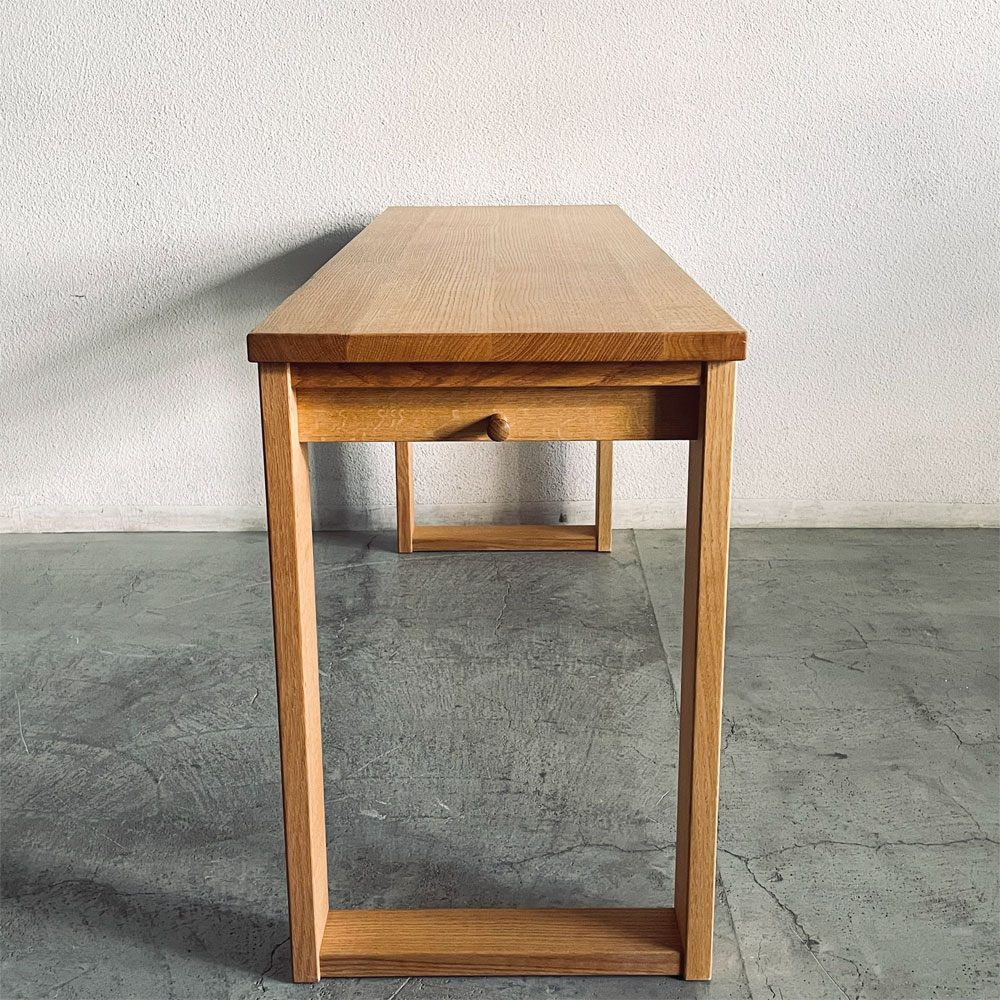 飛騨産業 HIDA ソフィオ SOFFIO デスク W150cm D46cm レッドオーク無垢材 ワークデスク コンソールテーブル 国産家具 〓