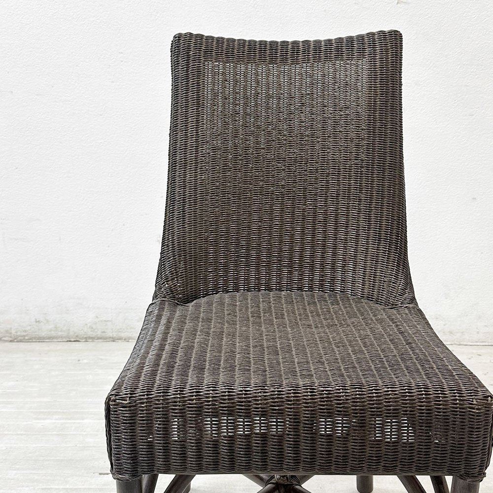 ワイスワイス WISE WISE ジャワ JAWA サイドチェア ダイニングチェア ガーデンチェア ラタン×ペーパーコード ブラウン RPC-101 アジアン リゾートスタイル ●