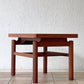 竹中家具 takenaka FURNITURE チーク材 サイドテーブル マガジンラック付 ジャパニーズモダン ミッドセンチュリー 横浜元町 ◇