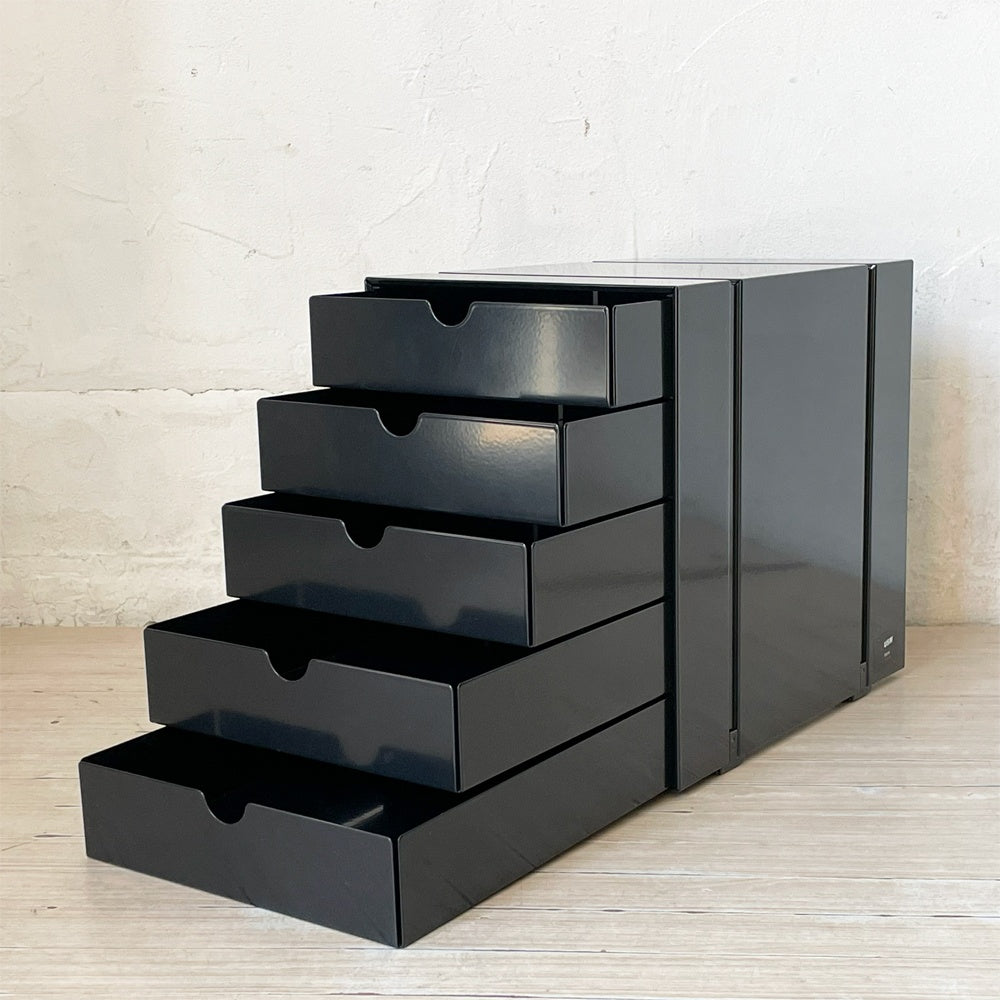 ユーエスエムハラー USM Haller モジュラーファニチャー USMイノス USM inos DRAWER SET ドロワーセット 5段 レターケース ★